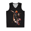 Volleyball Anime Jersey — Dynamic Player Silhouette Basketball Tank Top