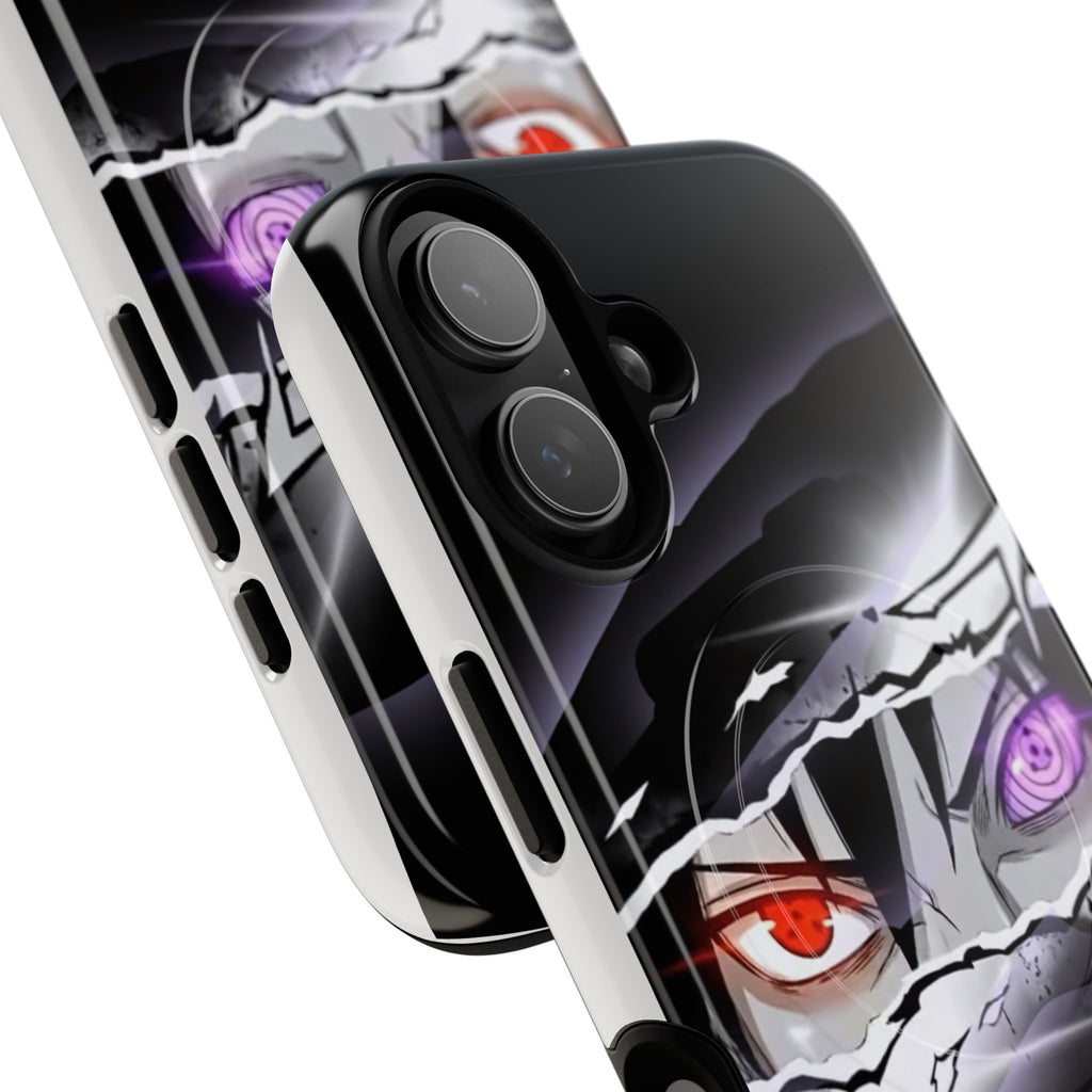 Tough Magnetic Case — Anime Eyes Ripped Design (Red & Purple Sharingan)