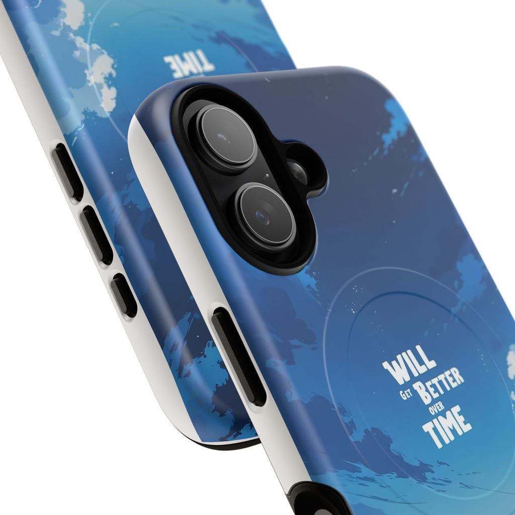 Magnetic Phone Case — "Will Be Better Time" Blue Sky Protective Cover