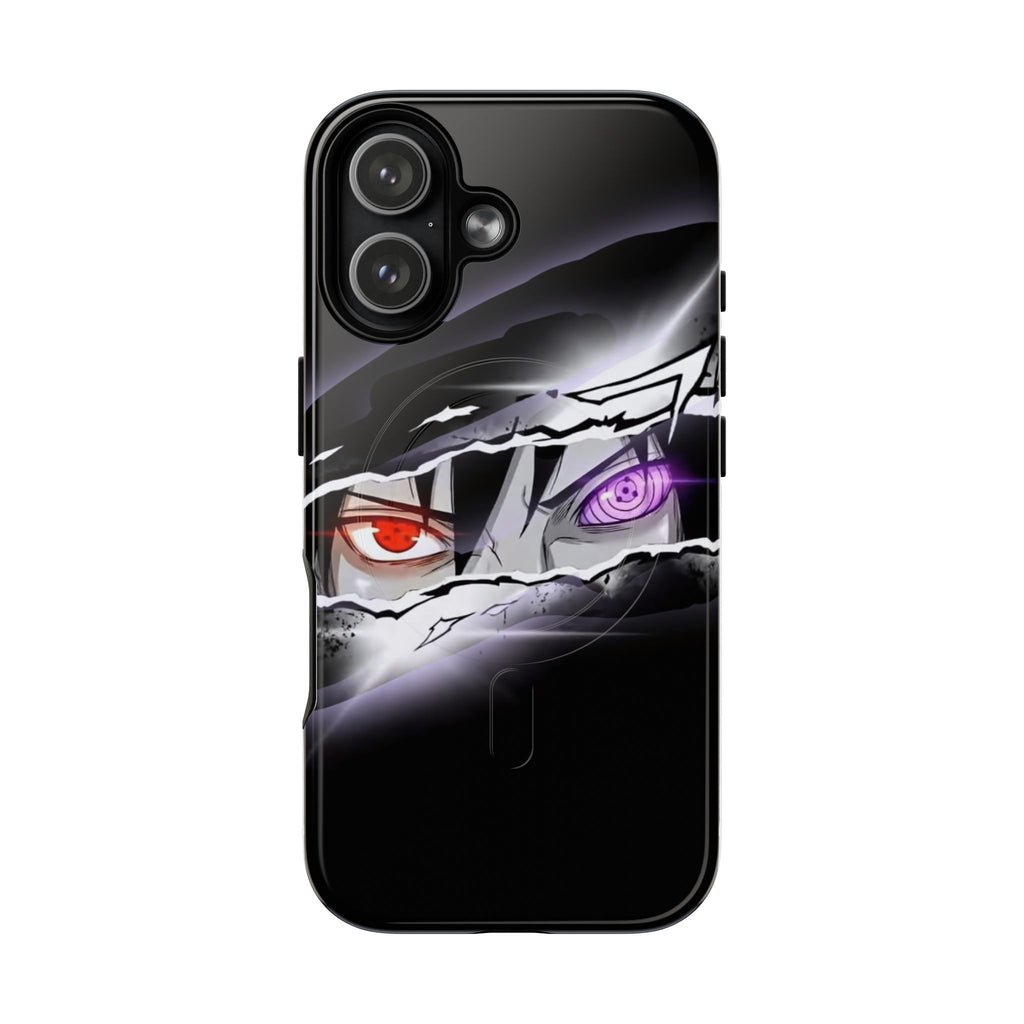 Tough Magnetic Case — Anime Eyes Ripped Design (Red & Purple Sharingan)