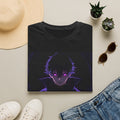 Anime Dark Boy T-Shirt — Neon Purple Eyes Graphic Tee