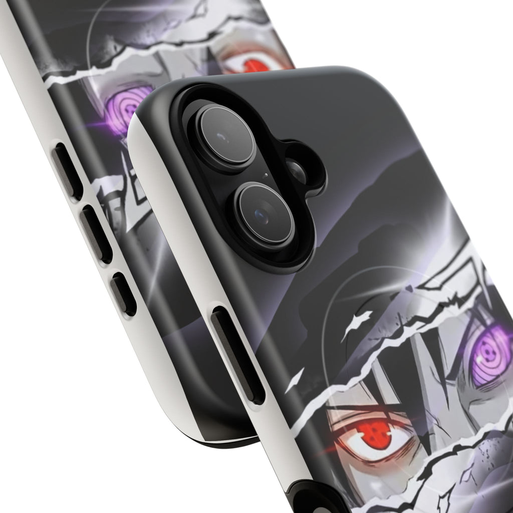 Tough Magnetic Case — Anime Eyes Ripped Design (Red & Purple Sharingan)