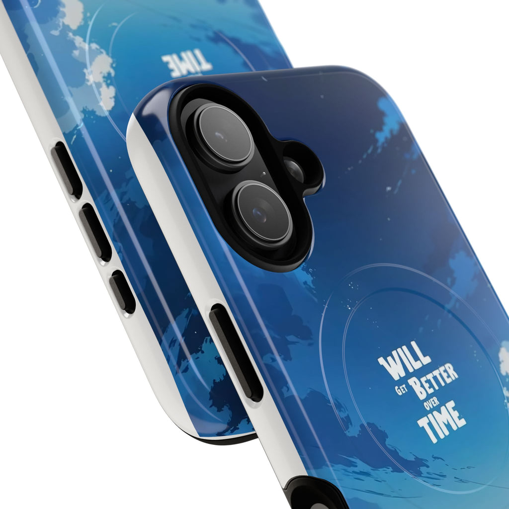 Magnetic Phone Case — "Will Be Better Time" Blue Sky Protective Cover