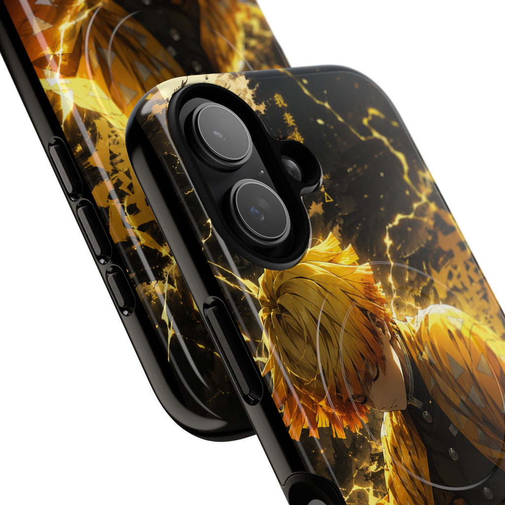 Demon Slayer Zenitsu Lightning Tough Magnetic Phone Case