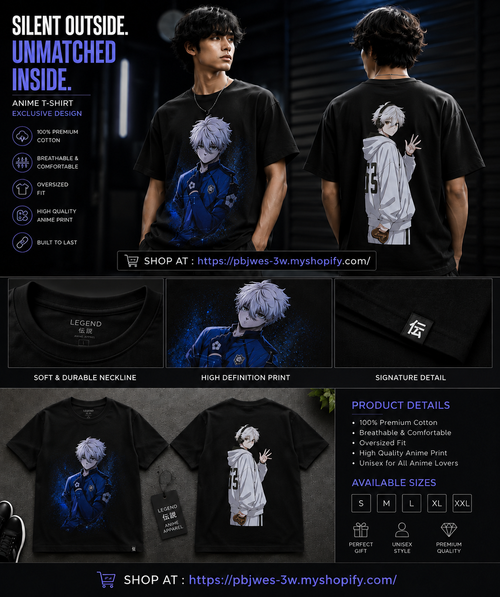 Anime Dark Gaze Tee — Glowing Eyes Character Graphic Shirt