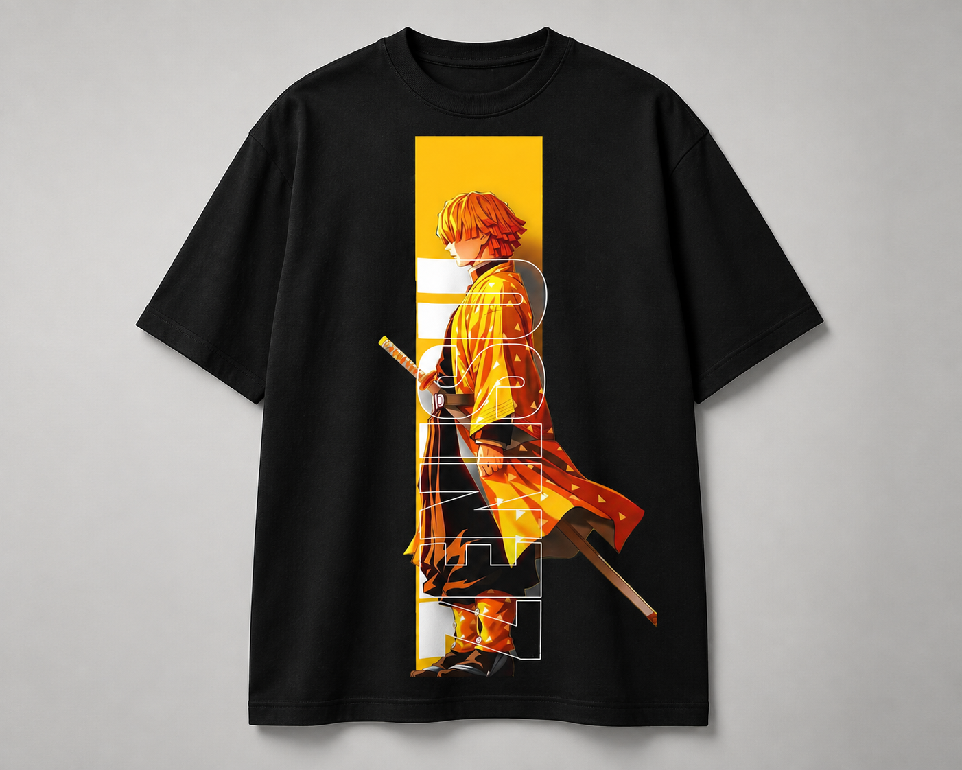 Demon Slayer Zenitsu Graphic T-Shirt — Anime Sword Art Tee