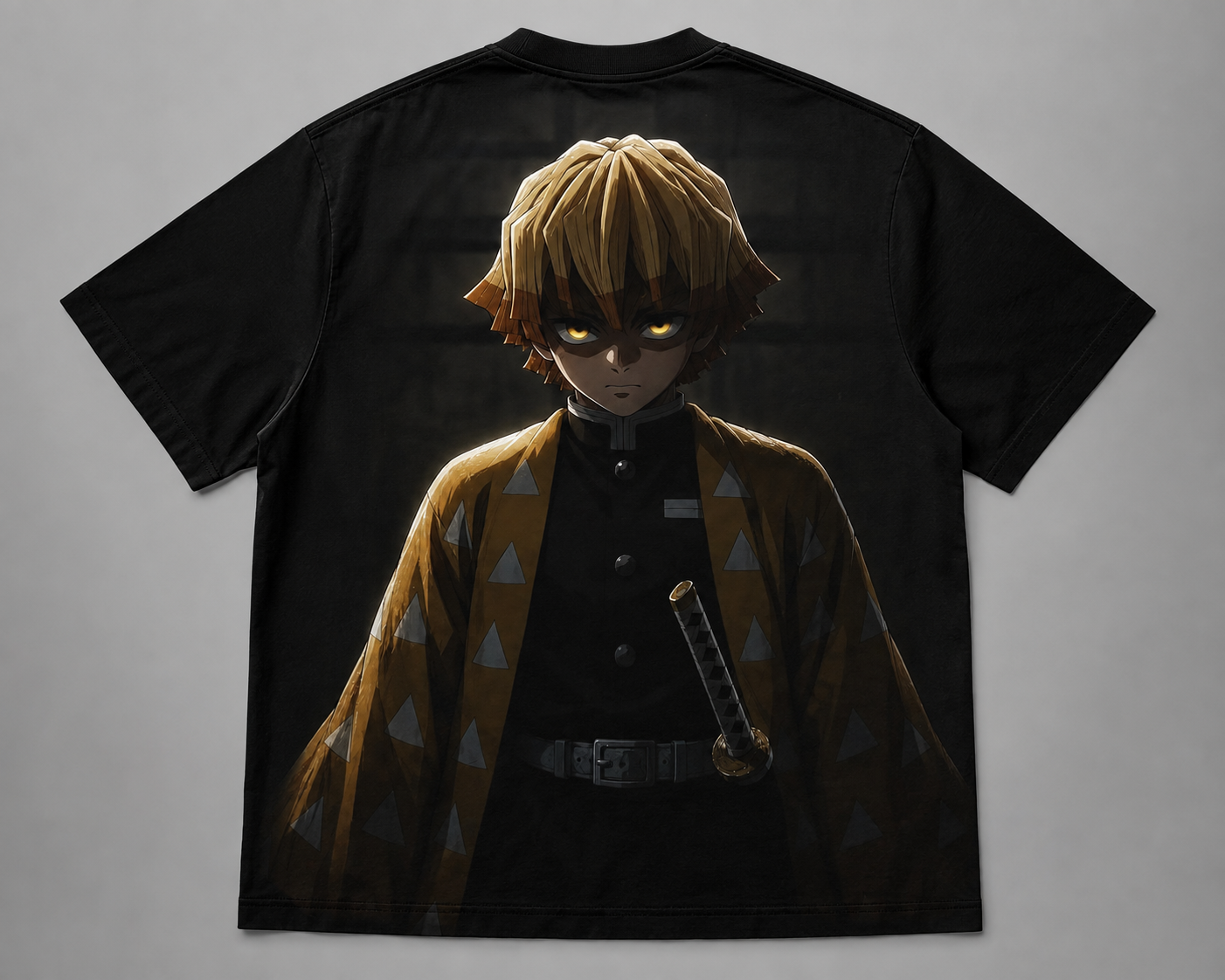 Demon Slayer Zenitsu Graphic T-Shirt — Anime Sword Art Tee