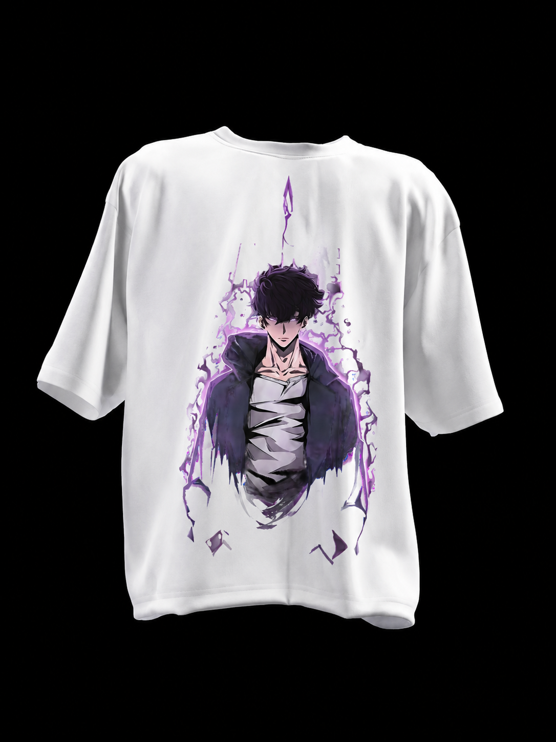 Anime Dark Hero T-Shirt — Shadow Aura Graphic Tee