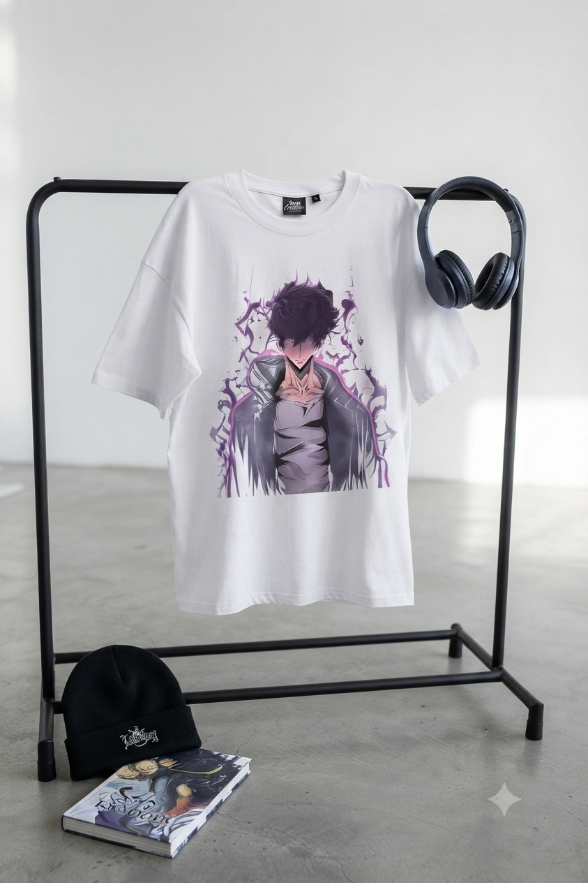 Anime Dark Hero T-Shirt — Shadow Aura Graphic Tee