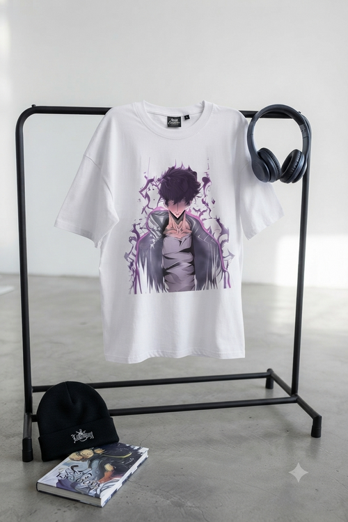 Anime Dark Hero T-Shirt — Shadow Aura Graphic Tee