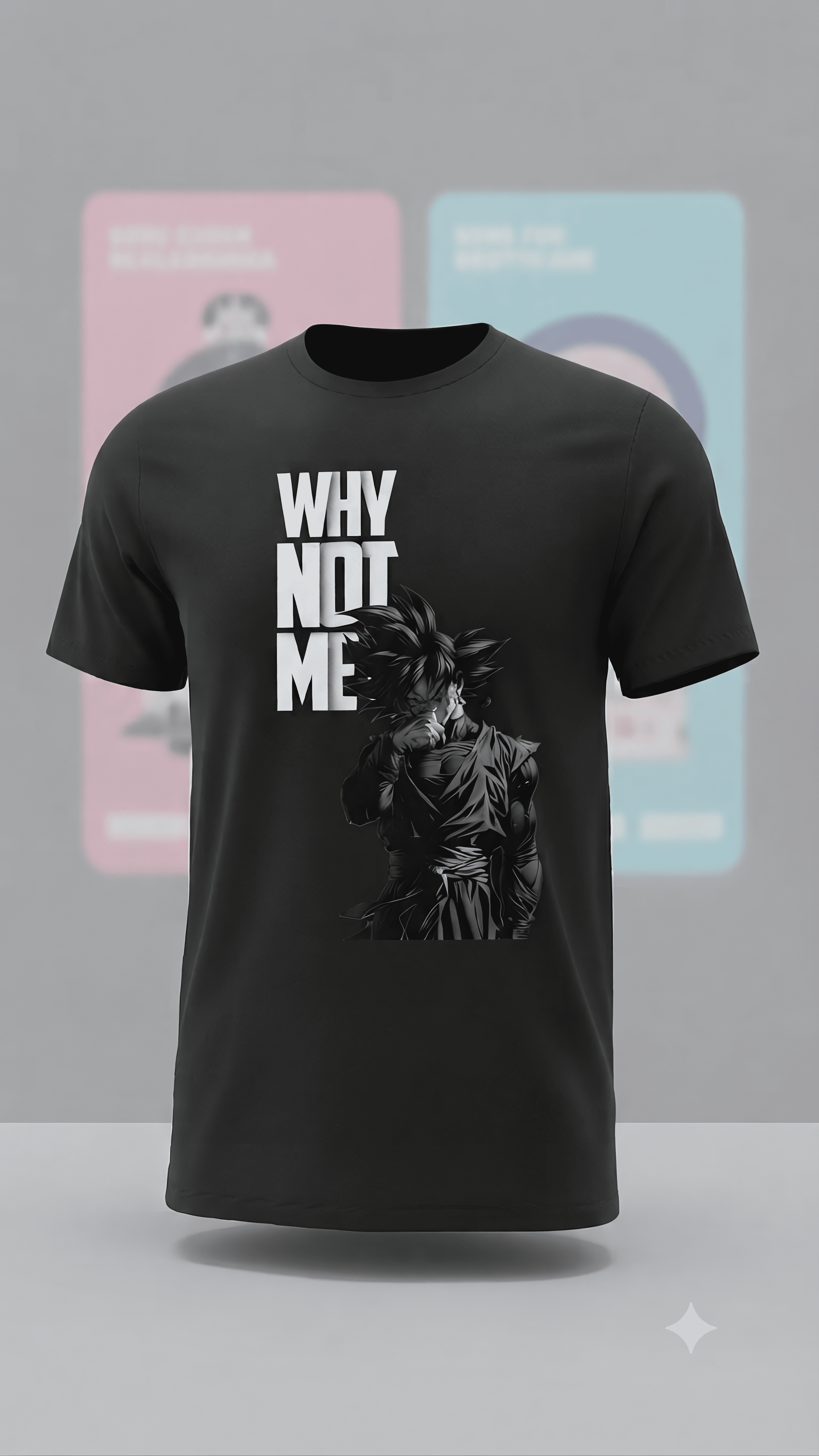 Why Not Me T-Shirt — Graphic Anime Motivational Tee ("Nah, I’d Win.")