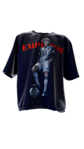 Emperor Soccer Player Graphic Tee — "EMPEROR" Bold Red Text